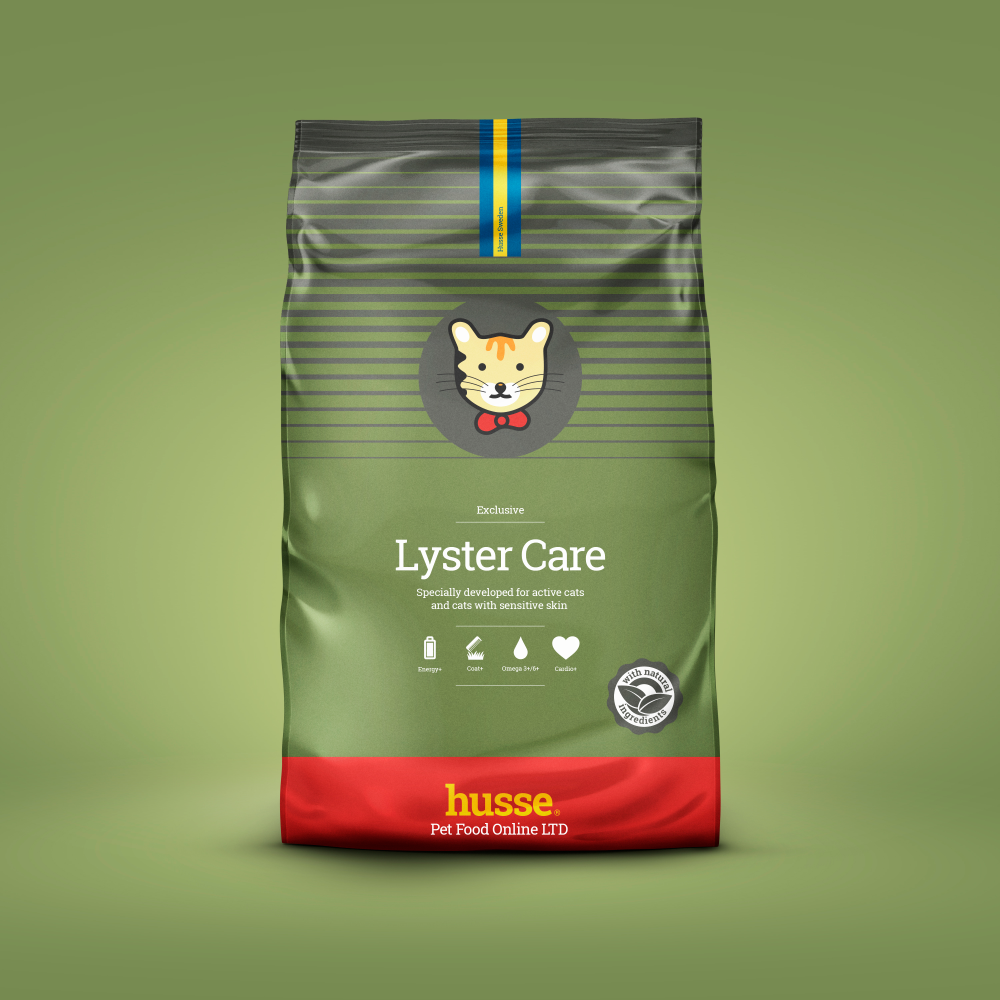 Natural Complete Adult Delicious Dry Cat Food Chicken & Salmon High Energy Hypoallergenic for Active Cats - Exclusive Lyster Care 2kg