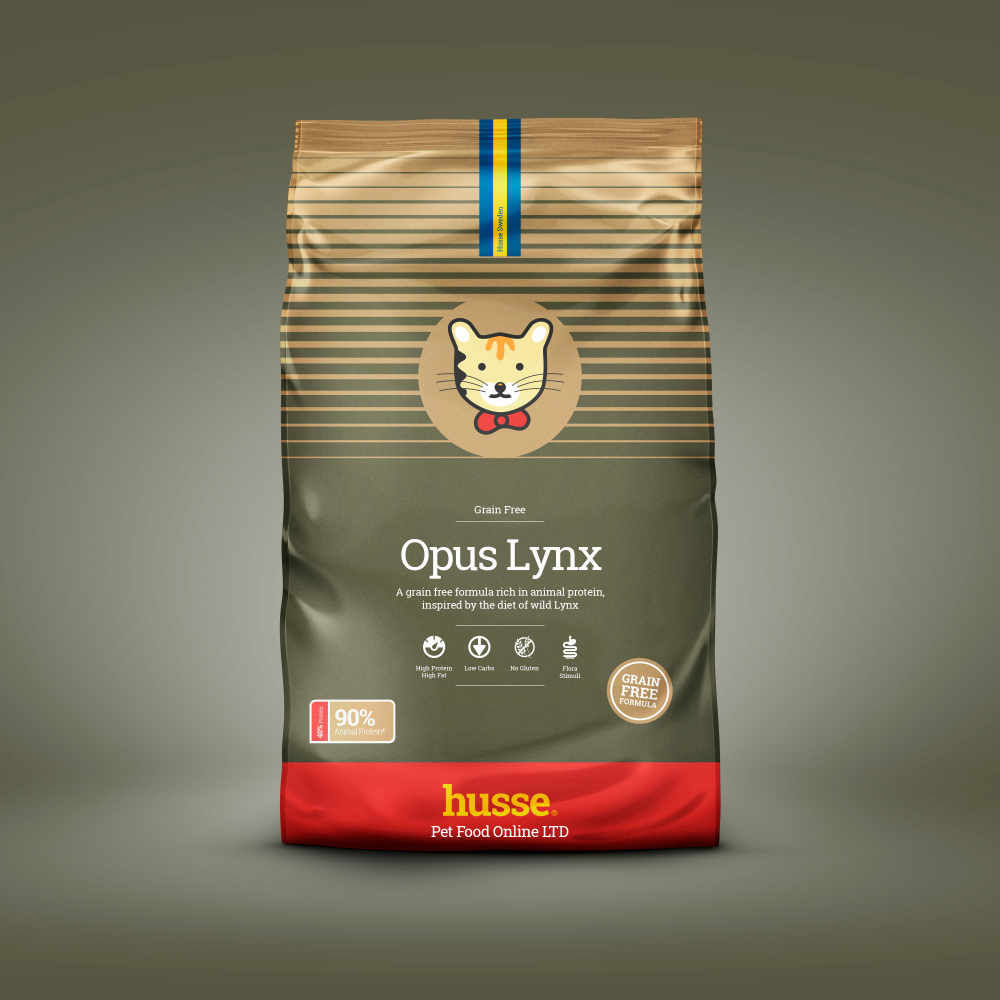Natural Complete Adult Delicious Dry Cat Food Chicken & Salmon Grain Free Gluten Free High Protein Low Carbohydrate - Opus Lynx 2kg